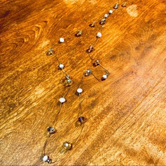 Ali Kahn New York Floating Glass Bead Necklace - Picture 6 of 7